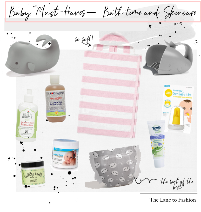 Baby Bath time and Skincare Must-Haves